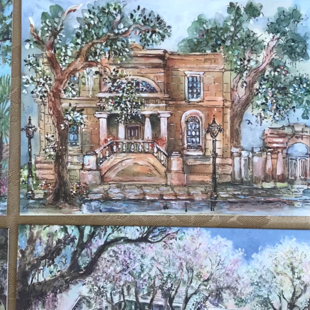 Sharon Saseen Vintage Cards Savannah Houses Unused - Picture 3 of 9